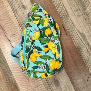 Vera Bradley Essential Sling Backback With A Lemon Grove Print NWOT